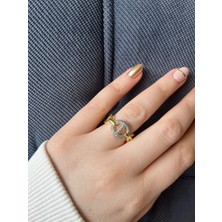 Asteria Jewelry Di.r Marka Model Ithal Ayarlanabilir Yüzük