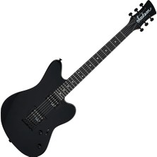 Jackson 2912821503 Js Series Surfcaster JS22 Ht Elektro Gitar (Gloss Black - Amaranth Klavye) | Js Serisi Retro Tasarım Sabit Köprü ve Köpekbalığı Yüzgeci Işaretçiler