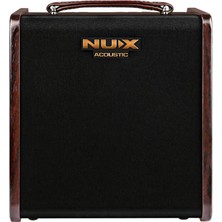 Nux Stagemanıı Stageman Iı Akustik Gitar Amfisi (Üst Segment - Şarj Edilebilir) | 80 Watt Güç, Çift Kanal