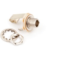 Fender 0021956049 1/4 2-Conductor Gitar Çıkış Jakı (Aksesuar) | Montaj Donanımı Dahil, Dayanıklı Metal Yapı, Standart Gitar Çıkışı