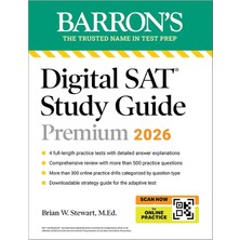 Digital Sat Study Guide Premium, 2026: 3 Practice Tests + Comprehensive Review + Online Practice (Barron's Sat Prep) Premium,study Guide Edition
