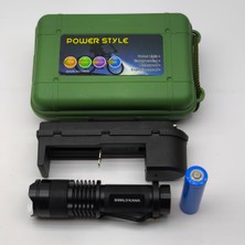 farissu Gold Ka Ma Zoomlu Şarj Edilebilir Kompakt El Feneri Seti - 1300 Mah