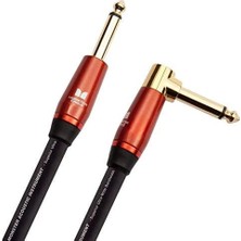 Monster Cable 12 0001 Acoustic Enstrüman Kablosu (3.6mt Açılı-Düz) | Akustik Gitar Jak Girişi Için Rahatlık
