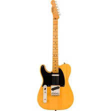 Squier 0374035550 Classic Vibe '50S Telecaster Lh Solak Elektro Gitar (Butterscotch Blonde - Akçaağaç Klavye) | Vintage Üst Seviye Solak Gitaristler Için Dönem Doğru Telecaster Deneyimi