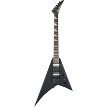 Jackson 2910147586 Js Series Rhoads JS32T Elektro Gitar (Satin Black - Amaranth Klavye) | Js Serisi Asimetrik V Gövde Mat Siyah ve Telleri Gövdeden Geçirme (String-Through)