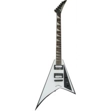 Jackson 2910127577 Js Series Rhoads JS32T Elektro Gitar (White With Black Bevels - Amaranth Klavye) | Js Serisi Ikonik Rhoads Kasa Beyaz/siyah Çerçeve ve Sabit Köprü