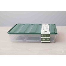 Leva Hause Çok Amaçlı Saklama Kabı 6 + 1 6 Ad 350 ml + 1 Ad 3,5 Lt Saklama Kabı Set Yeşil