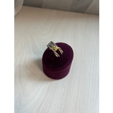 Asteria Jewelry Çift Renk Ayarlanabilir Yüzük Serenay Yüzük