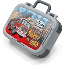 Coral High Kids Kırmızı Itfaiye  Desenli Paslanmaz Çelik Beslenme Kabı 39163