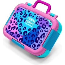 Coral High Kids Mor Leopar Desenli Paslanmaz Çelik Beslenme Kabı 39166