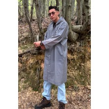 Mollycrush Unisex Yağmurluk – Kapüşonlu Hafif Su Geçirmez Uzun Yağmurluk