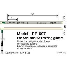 Artec Akustik PP607 Eşikaltı Manyetik (Aksesuar - Piezo) | Akustik Gitar Uyumlu, Yüksek Hassasiyetli Kristal Yapı, Doğal Ton Koruma