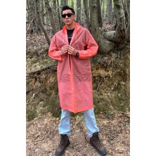 Mollycrush Unisex Yağmurluk – Kapüşonlu Hafif Su Geçirmez Uzun Yağmurluk