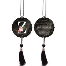 Özgürce Z Harfli Ayetel Kürsili Dikiz Aynası Süsü, Araba Dekorasyonu ve Hediye