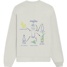 The Lucid Lab Mojito Oversize Sweatshirt - Beyaz