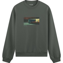 The Lucid Lab Nighthawks Oversize Sweatshirt - Antrasit
