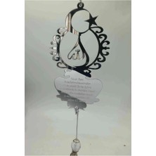 Özgürce Allah Yazılı Pleksi Ayna Süsü, Araba Dikiz Aynası Dekoru