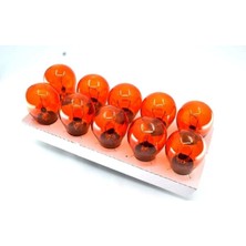Özgürce 10 Adet 12V 21W Turuncu Sinyal Ampul, Tek Duy, Yakın Tırnak