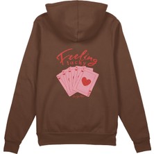 The Lucid Lab Feeling Lucky Oversize Hoodie - Kahverengi