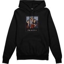 The Lucid Lab Friends Silüetli Oversize Hoodie - Siyah