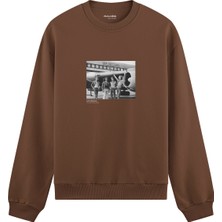 The Lucid Lab LED Zeppelin The Starship Oversize Sweatshirt - Kahverengi