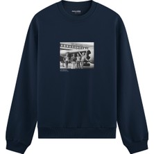 The Lucid Lab LED Zeppelin The Starship Oversize Sweatshirt - Lacivert