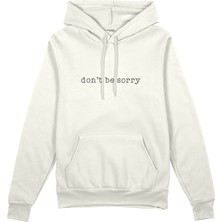 The Lucid Lab Don't Be Sorry Oversize Hoodie - Beyaz