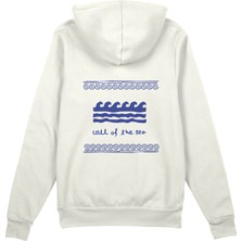 The Lucid Lab Call Of The Sea Oversize Hoodie - Beyaz