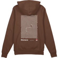 The Lucid Lab Circuit De Monaco Artwork Oversize Hoodie - Kahverengi