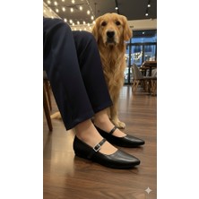 Kindep Tokalı Günlük Kadın Babet Siyah