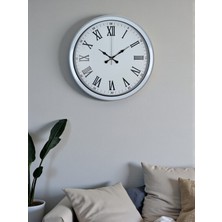 Çetiner Group White Prime Roma Rakamlı 40 cm Metal Duvar Saati
