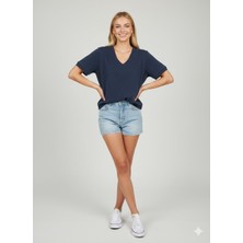 On Triko V Yaka T-Shirt 76348