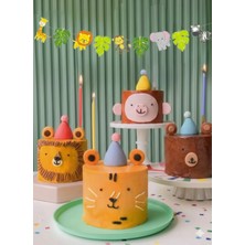 Deniz Party Store Safari Temalı Banner Duvar Dekor Süsü Yapraklı Model