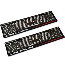 Özgürce Isme Özel Renkli Plakalık Çiz 10 Uyumlu, Şık ve Kaliteli Tasarım