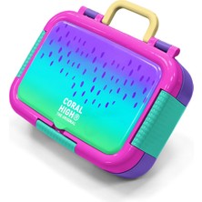 Coral High Kids Mor Lila Renk Geçişli Desenli Paslanmaz Çelik Beslenme Kabı 39171