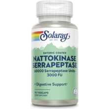 Solaray Nattokınase & Serrapeptase 30 Vegcaps