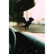 Özgürce Metal Uçan Kartal Motifli Dikiz Aynası Süsü, Şık ve Özel Tasarım