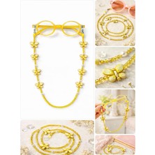 Optic Plus Kelebekli Çocuk Gözlük Ipi / Zinciri Sarı