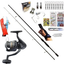 Oslo Okuma Revenger Rv-40 240CM 20-40GR Remixon Double Black Kıyı Spin Olta Takımı Seti