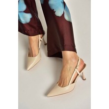 Fox Shoes U480441109 Ten Ince Topuklu Kadın Abiye Ayakkabı