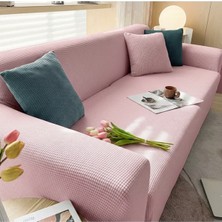 KUTLALE Likralı Pitikare Desen 3 Kişilik (1 Adet) Koltuk, Kanepe, Çekyat Örtüsü, Streç, Esnek, Lastikli, Koltuk Kılıfı