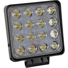 Özgürce Yüksek Parlaklık Offroad Sis Farı, 16 Led, 48W, Çalışma Lambası, Dayanıklı Tasarım