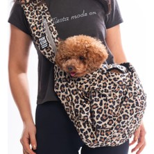 Pawstar Mbeya Gold Crossbody Küçük Irk Köpek Çapraz Taşıma Çantası (Içi Tay Tüyü)