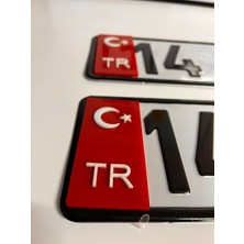 Özgürce 3D Plaka Tr Yazısı, Şık ve Modern Dekoratif Tasarım