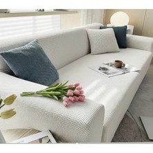 KUTLALE Likralı Pitikare Desen 3 Kişilik (1 Adet) Koltuk, Kanepe, Çekyat Örtüsü, Streç, Esnek, Lastikli, Koltuk Kılıfı