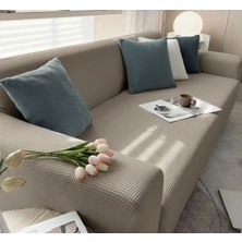 KUTLALE Likralı Pitikare Desen 3 Kişilik (1 Adet) Koltuk, Kanepe, Çekyat Örtüsü, Streç, Esnek, Lastikli, Koltuk Kılıfı