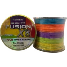 Remixon Fusion 600MT 0.28MM X8 Ip Örgü Misina Multi Color