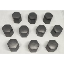 Özgürce Füme Opel Astra J Bijon Kapağı, 10 Adet, 19X27 Mm, Kaliteli ve Şık Tasarım