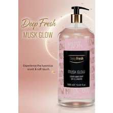 Deep Fresh Musk Glow Sıvı Sabun 1000 ml Ekonomik Refill Özelliği ile Ferahlatıcı Koku