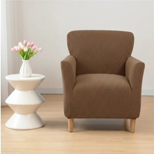 KUTLALE Likralı Pitikare Desen Tek Kişilik (1 Adet) Koltuk Örtüsü, Streç, Esnek, Lastikli, Koltuk Kılıfı